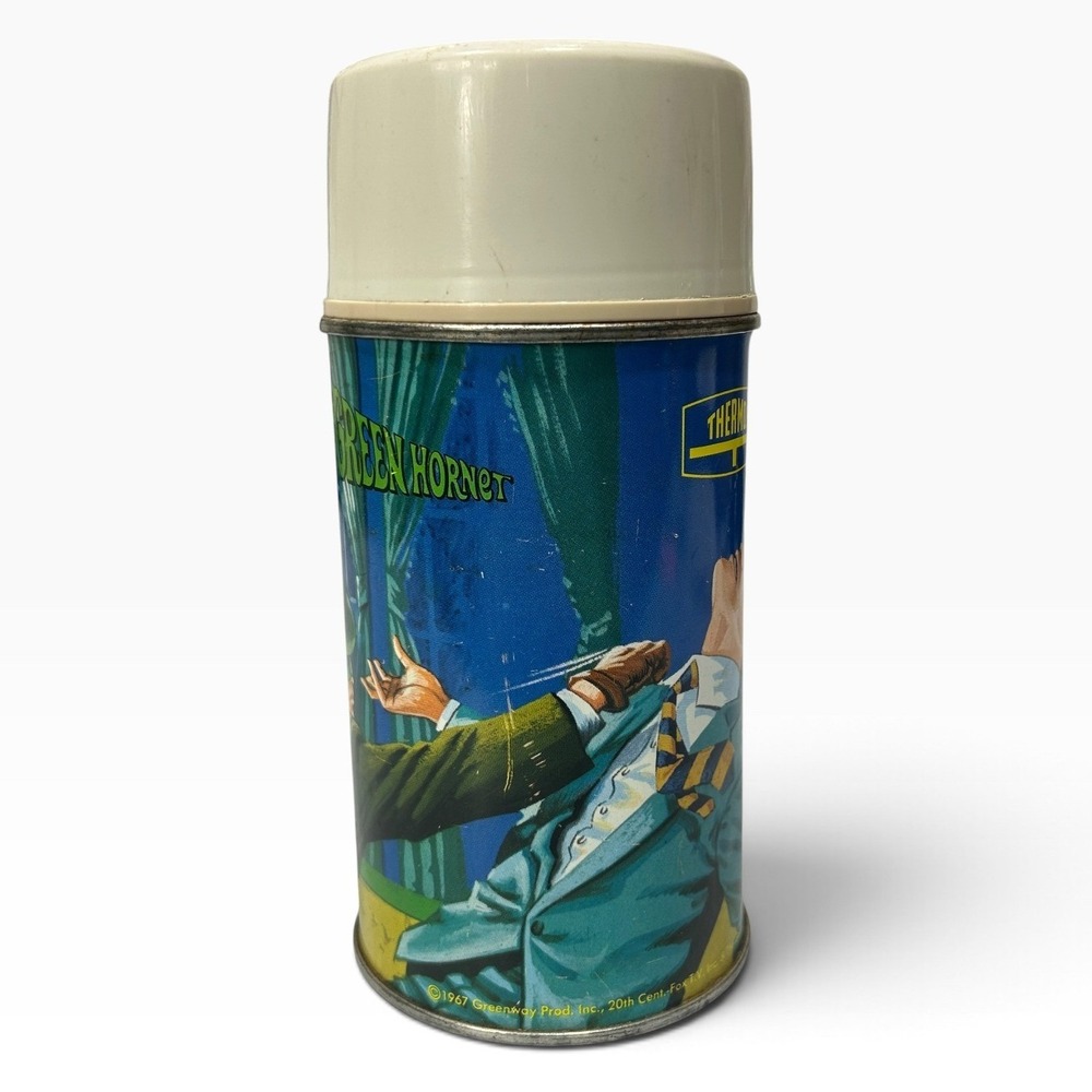 Vintage 1967 The Green Hornet Thermos No 2819 TV Show Collectible Kato Bruce Lee - Picture 2 of 11